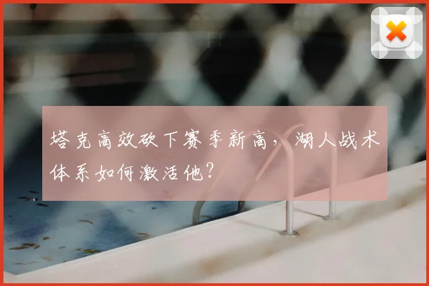 塔克高效砍下赛季新高，湖人战术体系如何激活他？